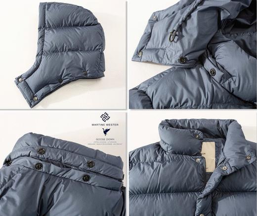 Martine Wester男式 一手长拉链连帽可拆卸鹅绒服11083352 商品图2