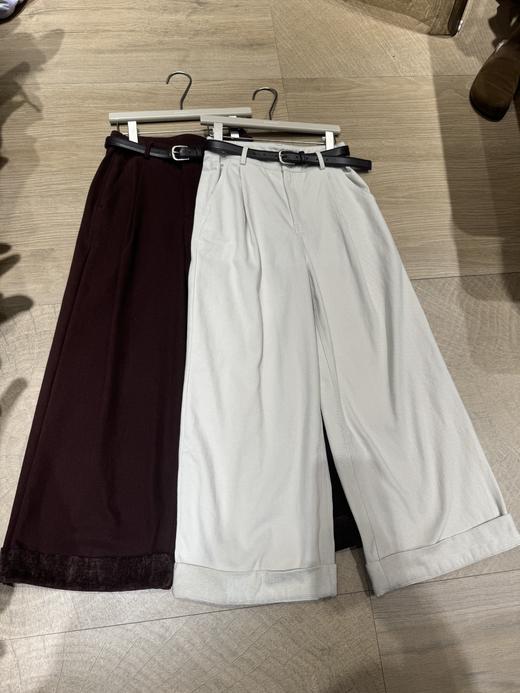 【门店同款】ENJOY冬季高腰显瘦翻边直筒裤 159795693 商品图0