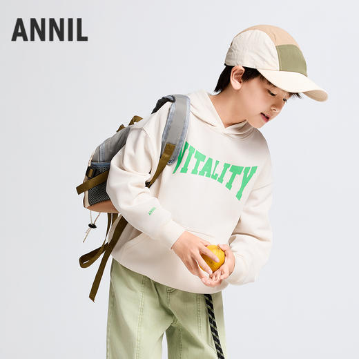 男童带帽长袖卫衣春季新款安奈儿童装实体店同款AB511514 商品图2