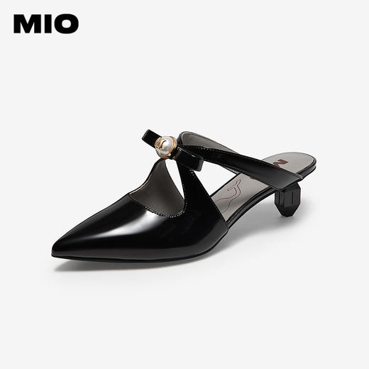 MIO米奥多宝珠珠尖头时装半凉鞋欧美风女凉鞋M252250801 商品图1