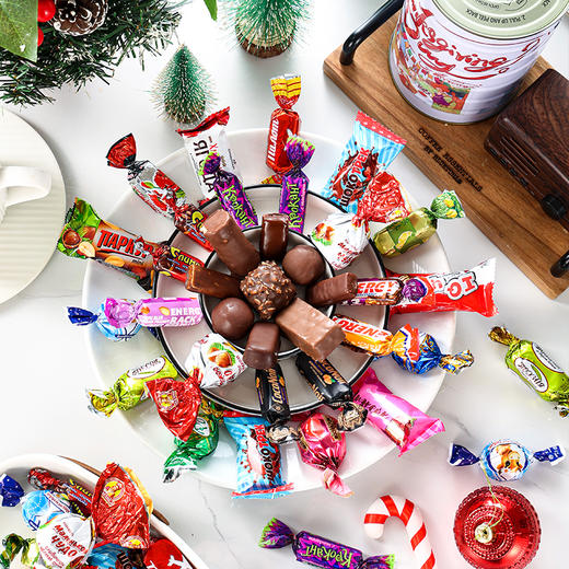 【俄罗斯糖果礼盒】精选几十种俄罗斯进口糖果  口味丰富让人爱不释口 精美礼盒装 商品图9