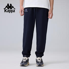 Kappa卡帕背靠背索罗娜运动长裤男士2025新款针织裤子休闲束脚裤K0F12AK01