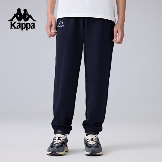Kappa卡帕背靠背索罗娜运动长裤男士2025新款针织裤子休闲束脚裤K0F12AK01 商品图0