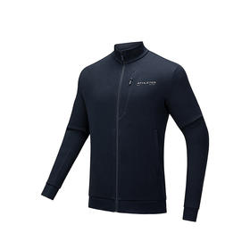 安踏（ANTA）训练针织运动上衣男修身弹力休闲长袖上衣拉链外套男152517708