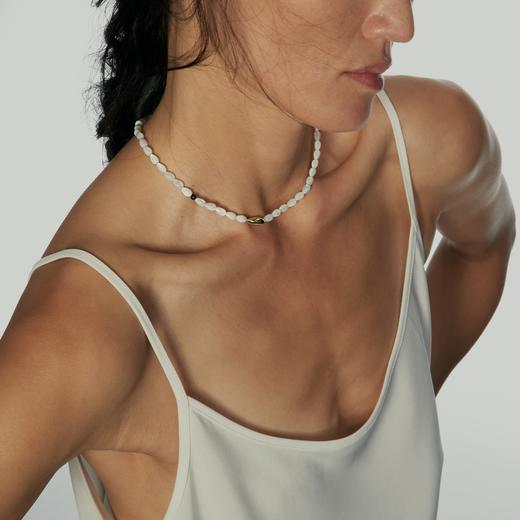 MONSECRET 贝珠缀残缺配件项链 商品图3