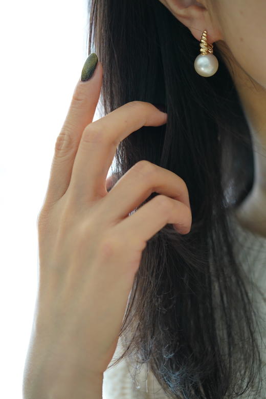 金珠耳饰「干枯玫瑰钻石小酒桶」 商品图1