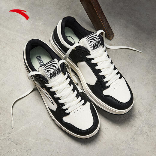 安踏经典撞色低帮板鞋男2025春季新款百搭休闲运动鞋子112518010 商品图1