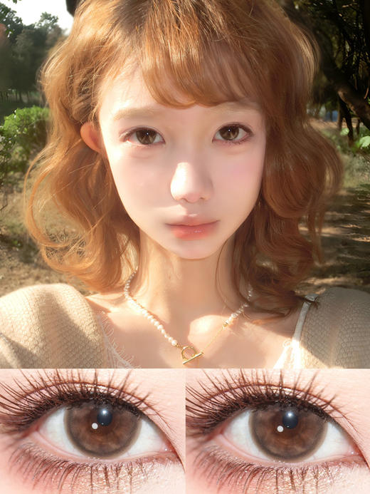 mixlook  半年抛美瞳  可可朱古力 直径14.5mm着色13.7mm 商品图0