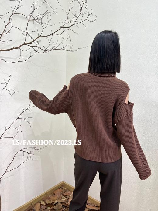 33GAZ150485#高领露肩毛织衫 商品图2