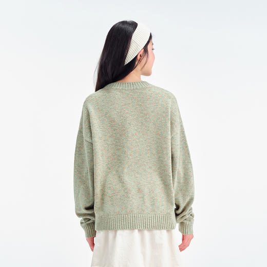 笛莎Deesha青少年女童毛衫2025春季女童舒适针织圆领毛衣 商品图4