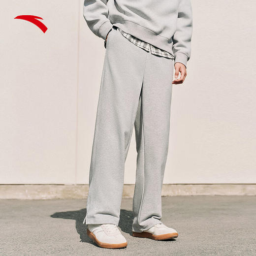 安踏（ANTA）潮流美式运动长裤2025春季新款宽松直筒微喇裤卫裤152518304 商品图2