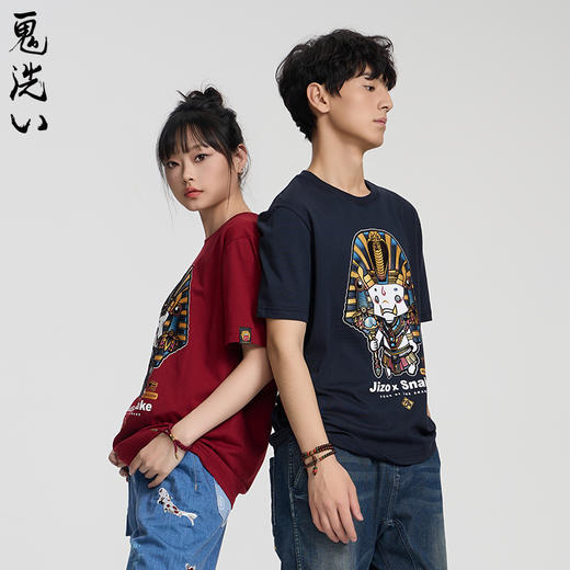 ONIARAI/鬼洗25春夏地藏小王公仔法老地藏短TEE男女情侣 J850194 商品图2