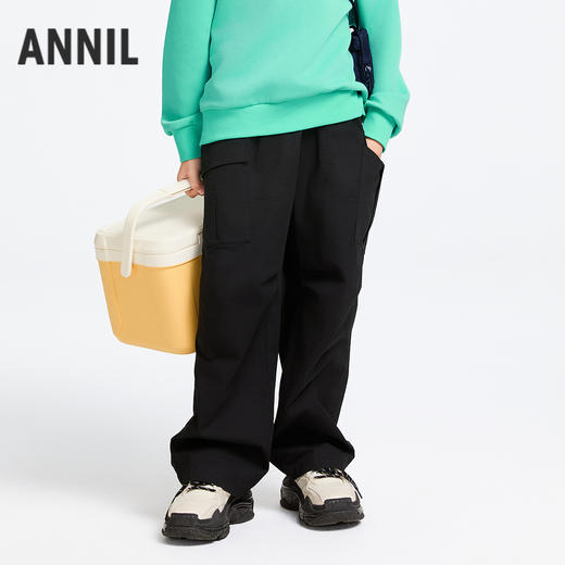 男童全腰梭织单裤春季新款安奈儿童装实体店同款AB516509 商品图1