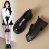 ZHR成熟圆头乐福鞋新款皮鞋2024新款黑色增高复古厚底英伦单鞋 商品缩略图0