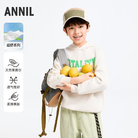 男童带帽长袖卫衣春季新款安奈儿童装实体店同款AB511514