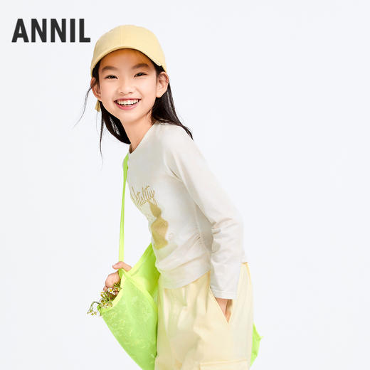 女童圆领长袖针织衫春季新款安奈儿童装实体店同款AG511568 商品图2