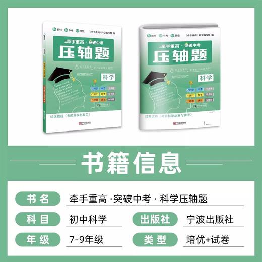 牵手重高·突破中考·科学压轴题（7-9年级通用）浙教版尖子生拔高优 商品图1