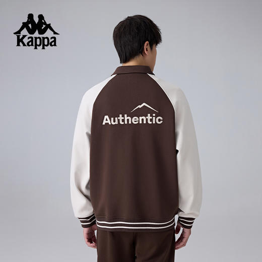 Kappa卡帕背靠背2025新款运动外套针织开衫卫衣男款翻领夹克上衣K0F12WK71 商品图3