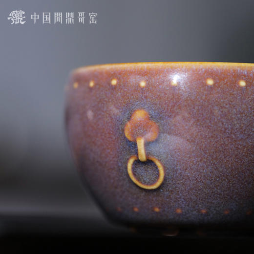 问鼎哥窑紫气东来大战鼓杯 商品图4