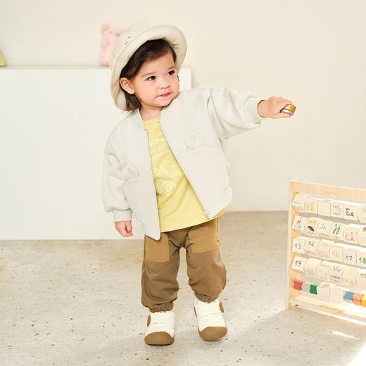 迷你巴拉长袖套装男童女童宝宝宽松卫衣长裤萌趣两件套2025春 商品图2