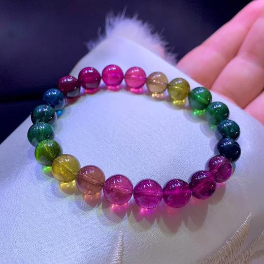 9mm单圈彩虹碧玺手串 商品图4