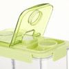 乐扣乐扣（locknlock）分格分类储粮密封隔潮防虫食品用材料送量杯简约风高颜值储物罐 绿色HTE956FU 商品缩略图3