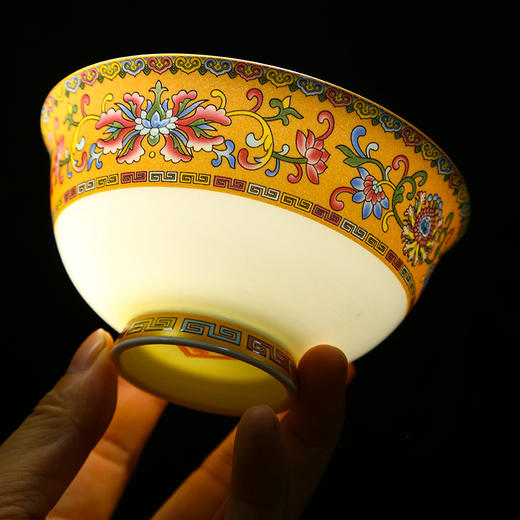 【景德镇  新中式珐琅  瓷餐具】陶瓷礼品全套高级感轻奢碗碟套装家用 商品图2