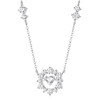 卡蒂罗/KADER 心动花环项链 满钻镶嵌大颗爱心锆石闪耀吸睛百搭小众可调节锁骨链 甜美爱心无尽浪漫吊坠 商品缩略图0