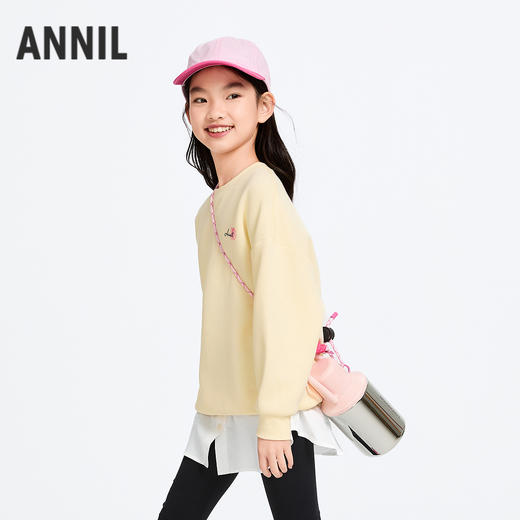 女童圆领长袖卫衣春季新款安奈儿童装实体店同款AG511572 商品图1