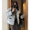 秋冬款短款小香风棉服休闲外套 韩国ins翻领轻薄羽丝棉衣 商品缩略图0