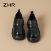ZHR成熟圆头乐福鞋新款皮鞋2024新款黑色增高复古厚底英伦单鞋 商品缩略图7