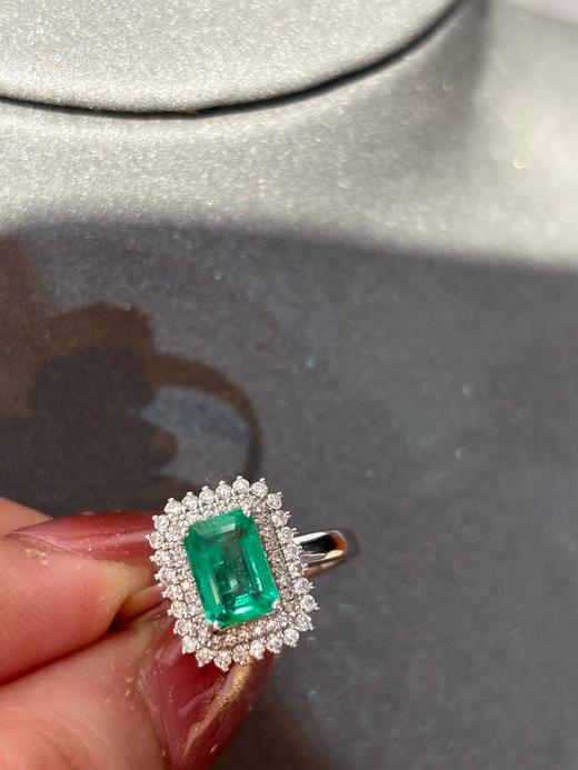 1.14ct刻面祖母绿戒指 商品图2