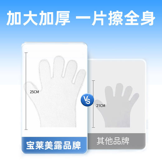 宝莱美露免洗手套10片装 加大加厚 可舔舐 宠物清洁工具批发 商品图4