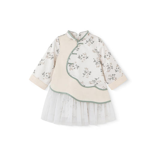 【商场同款】英氏女童国风裙子春秋长袖新中式汉服连衣裙2025新款 商品图4