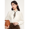 【积分换购不退货】【特惠不退货】诗凡黎法式衬衫2024秋新款木耳边领衬衣女3F9122181 商品缩略图2