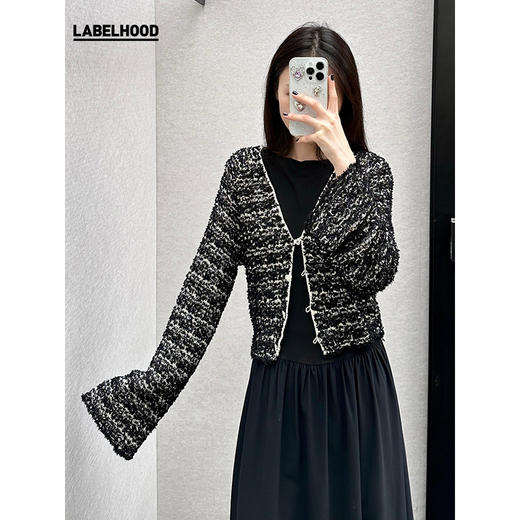 【THE LAWN×LABELHOOD】蕾虎联名款肌理立体纱线短开衫 商品图3