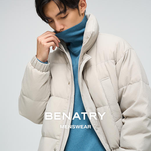 贝纳川立领休闲通勤男士羽绒服ECP405126118 商品图1