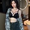 【新品福利~送同款内裤！】本命年胸前交叉性感镂空内衣，3D立体杯型设计，小胸聚拢，一秒上托，稳固胸型，性感无痕少女无钢圈防下垂上托，纯欲绑带，不空杯不跑杯！ 商品缩略图7