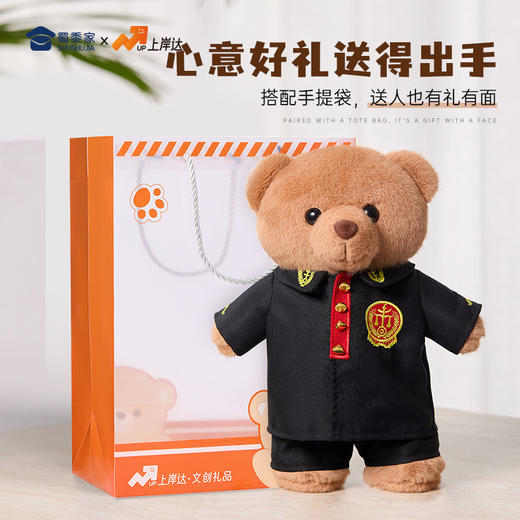 【法官站姿熊】可定制创意毛绒职业小熊公仔儿童玩具服装可脱送礼礼物 商品图5