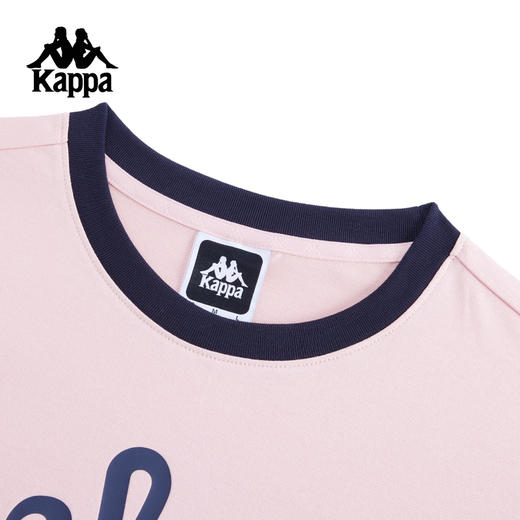 Kappa卡帕背靠背运动T恤女2025夏季新款休闲圆领半袖纯棉短袖上衣K0F22TD02 商品图2
