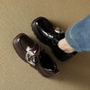 【预售5天】真皮厚底增高小皮鞋女新款爆款复古乐福鞋英伦风系带皮带扣女单鞋MQE&G144-1 商品缩略图3