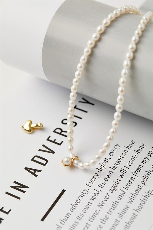 pearl moments珍刻 mini一勺汤圆 米粒珍珠项链 商品图4