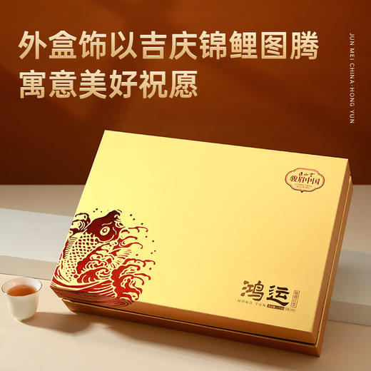 正山堂骏眉中国 鸿运礼盒装 特级金骏眉工艺茶叶送长辈送礼品礼盒192克 商品图3
