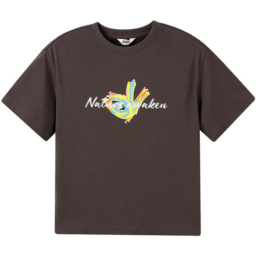 【商场同款在售】男童女童圆领短袖速干针织衫夏季新款安奈儿童装实体店同款AM511518 商品图9