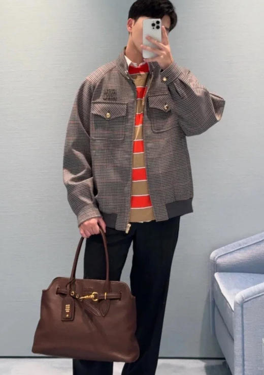 MiuMiu新款爆款中古托特包来袭AventureNappa皮革手袋&大号（MM） 商品图12