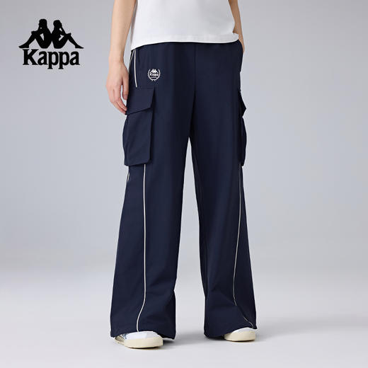 Kappa卡帕背靠背2025新款运动长裤女宽松美式裤子休闲直筒工装裤K0F22AY01 商品图2