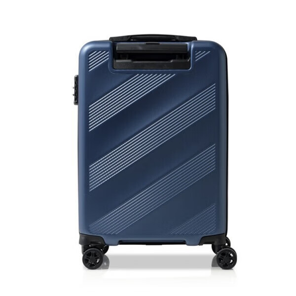 美旅男女时尚潮流拉杆箱行李箱飞机轮大容量防滑耐磨TSA密码锁NI4 深蓝色 20英寸