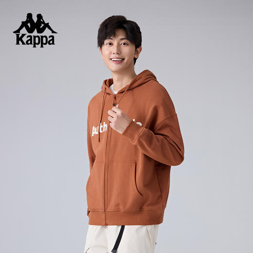 Kappa卡帕背靠背运动外套男新款复古连帽卫衣休闲针织开衫外套潮K0F12MK71 商品图1