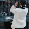 顺丰包邮71450洛诗琳韩系马海毛金软糯羊毛毛衣外套3200 商品缩略图4