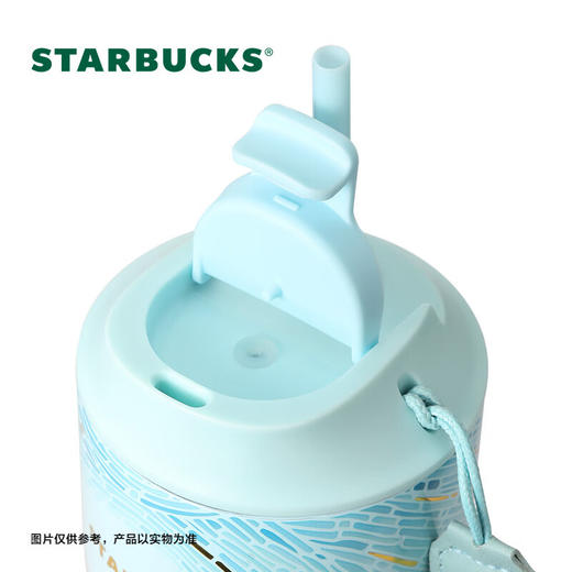 星巴克（Starbucks）微蓝韵律款双饮口咖啡杯445ml保温杯 商品图2